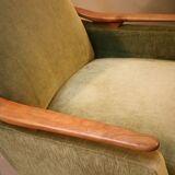 Lot of 2 armrests 50s/60s teak club chairs
