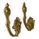 Pair of old gilded bronze curtain tiebacks, late 19th century