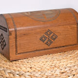 Malagasy carved chest made of precious wood