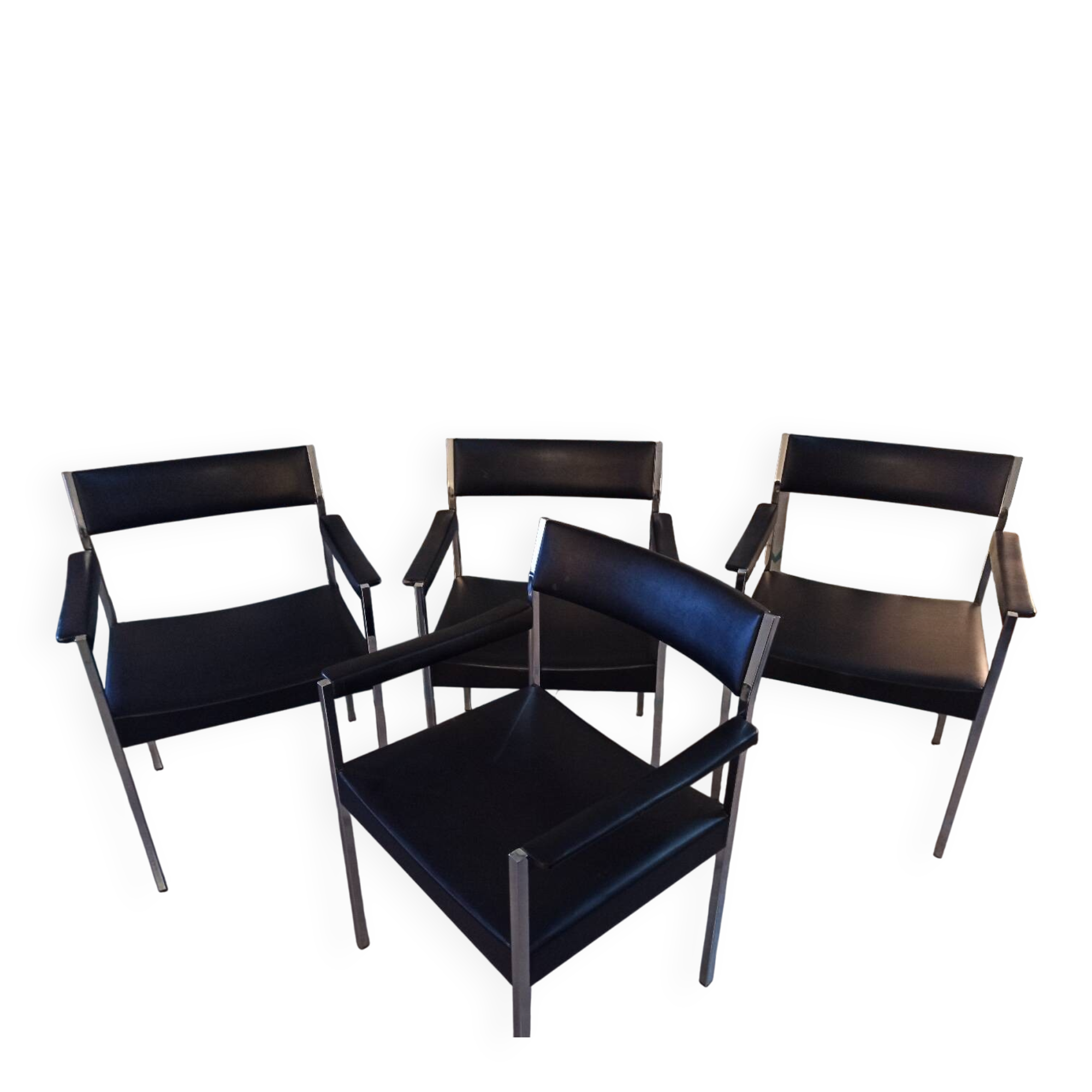 4 Girsberger armchairs