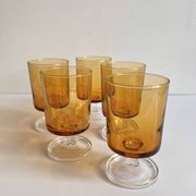smoked glass wine glass