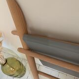 Eno Studio folding side desk in solid beech, made in France