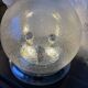 Lampe de table verre bullé Space Age années 70