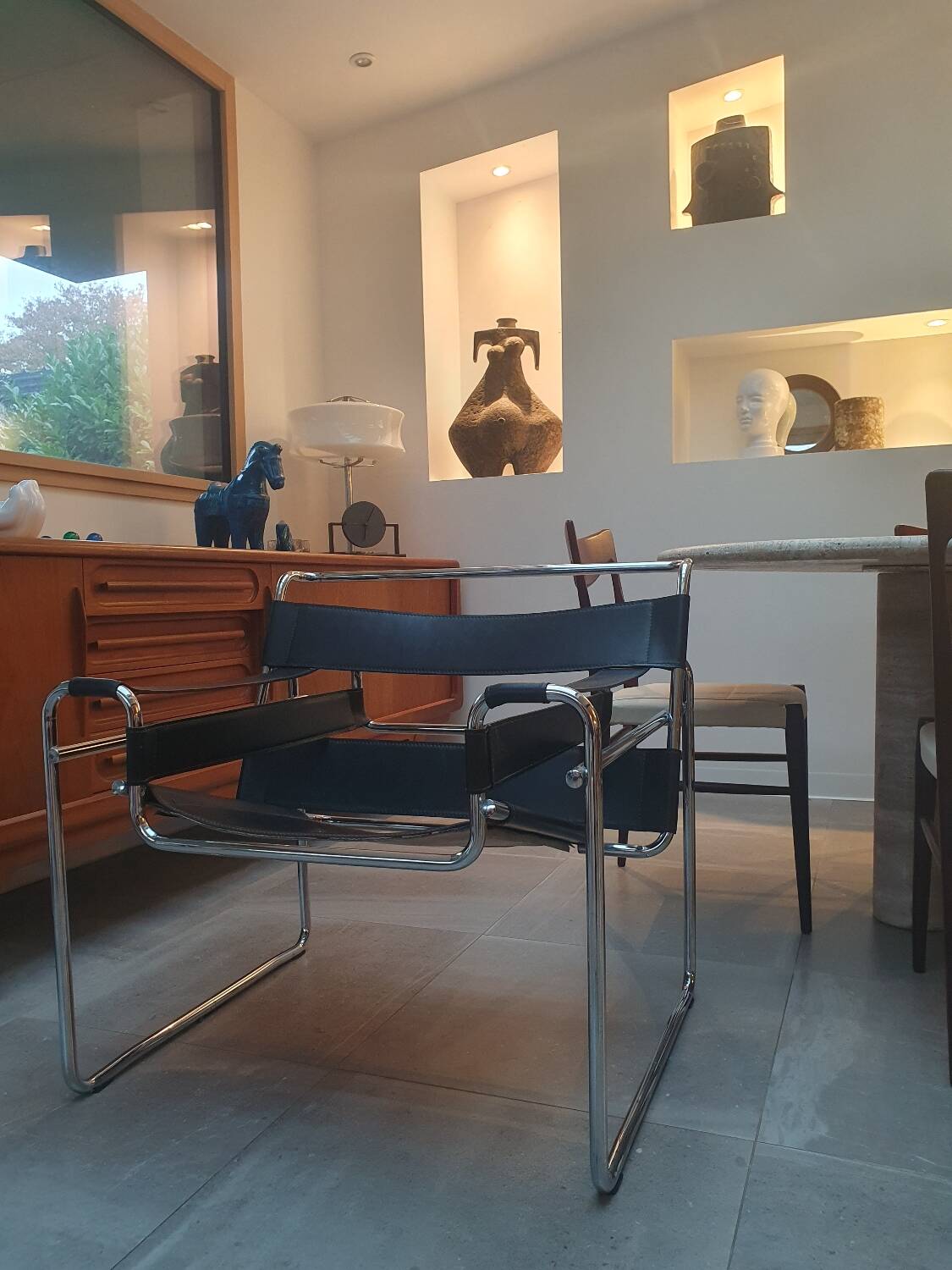 Wassily leather armchair by Marcel Breuer