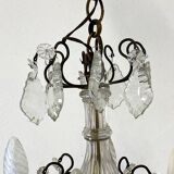 Early 20th century chandelier in bohemian crystal
