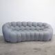 Roche Bobois Bubble 2 Cuved 3/4-Seat Sofa by Sacha Lakic (Light Grey)