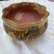 Mini vintage speckled ceramic cache-pot