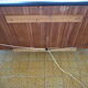 Scandinavian style bed in 140 with two integrated nightstands and two night lights
