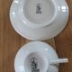 6 vintage Baudour Cerabel cups and saucers
