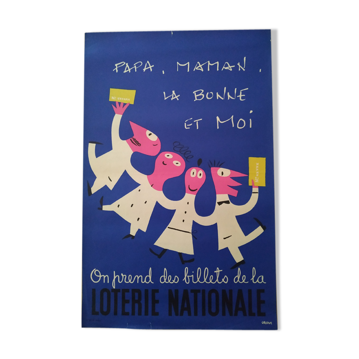 Former Grove National Lottery poster 1955