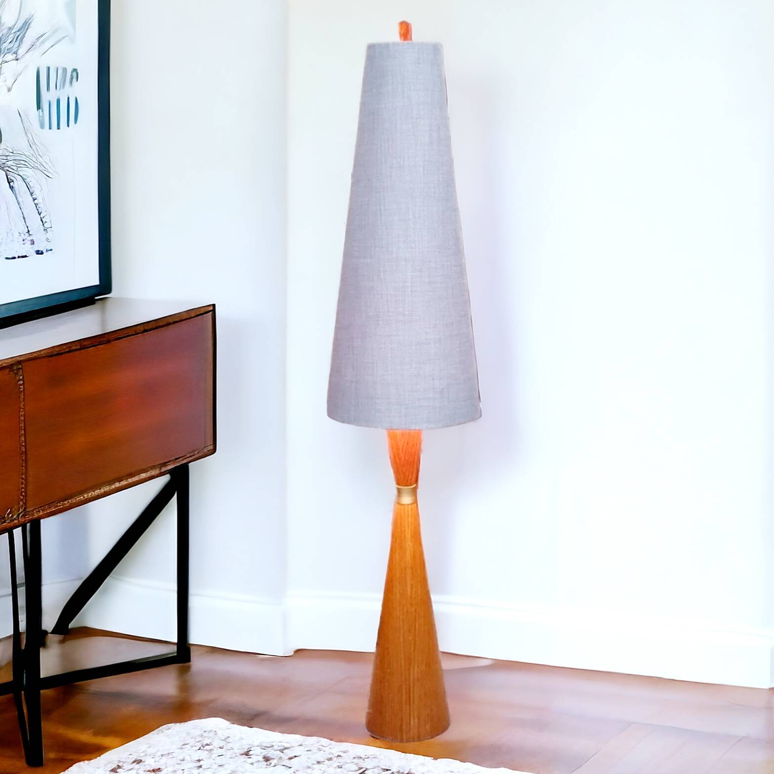 Lampadaire en teck