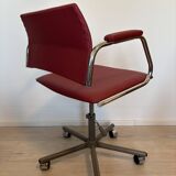 Fully Restored Cherry Office Desk Chair by Kovona, Czechoslovakia 1970’s