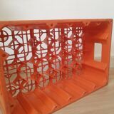 Vintage Orangina advertising bottle crate