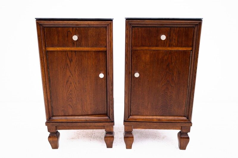 Pair of bedside tables from the early 20th century, Poland. After renovation.