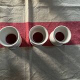 Set of 3 old diabolo egg cups