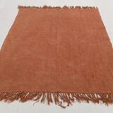 5x7 Terracotta & Brunt Orange Vintage Kilim Rug, 167x210Cm