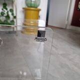 Vintage David Lange plexiglass magazine rack