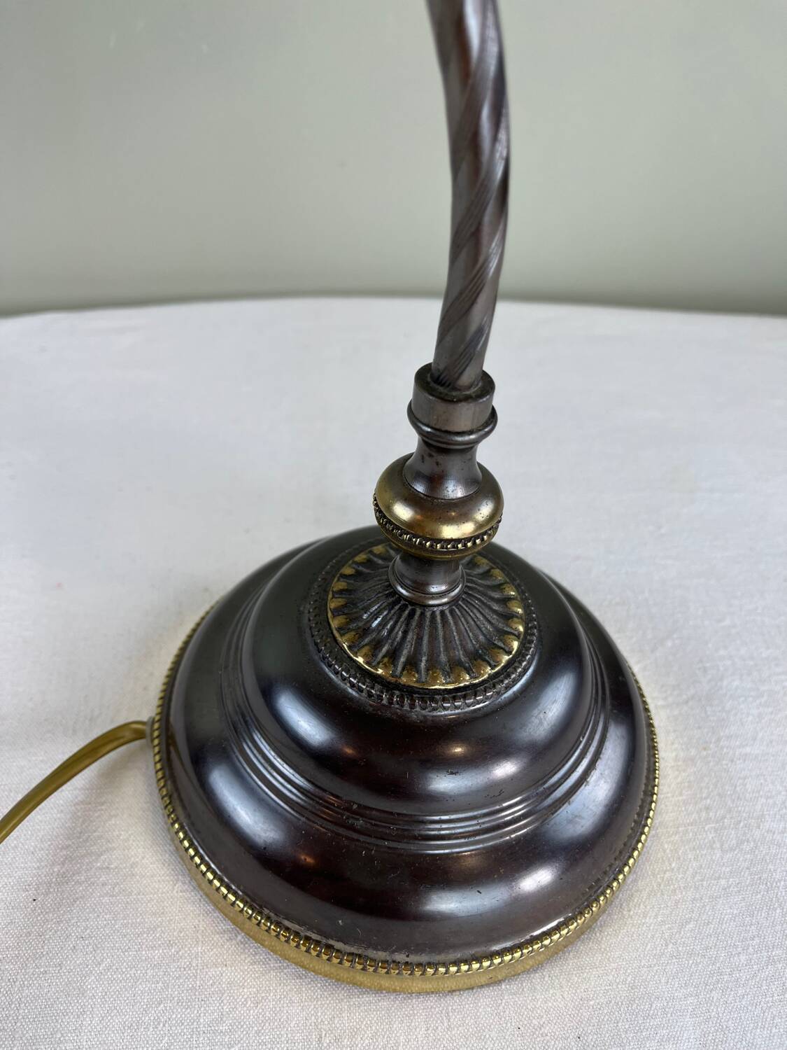 Antique tulip lamp