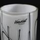 3 glass table lamps by Herstal, Denmark 1980