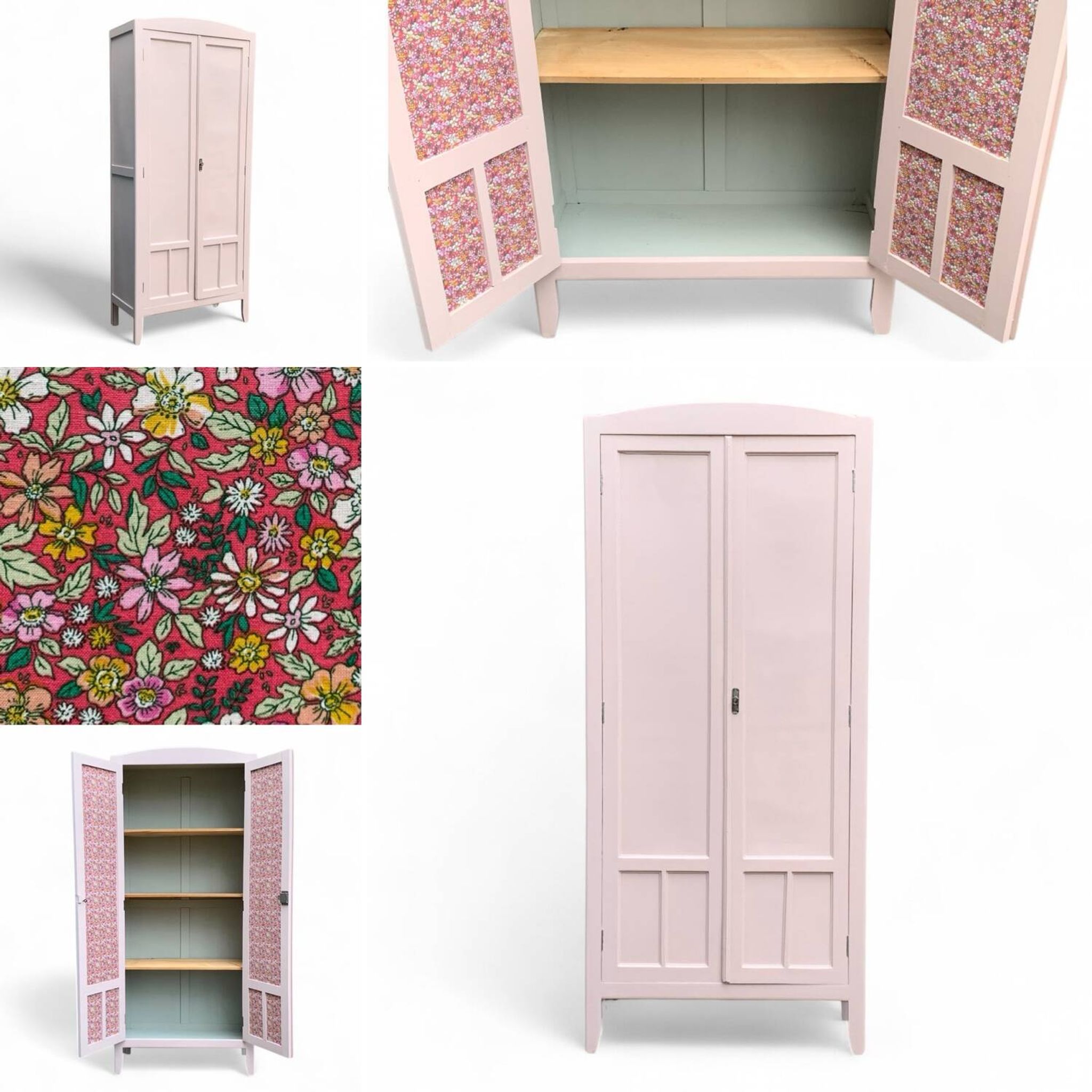 Parisian Art Deco wardrobe rose 1930