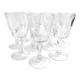 Set of 8 crystal liqueur glasses from Arques Versailles model