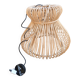 Natural rattan pendant light
