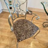Table en fer forgé , 4 chaises et 2 fauteuils, Italie
