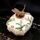 Cracked Ceramic Jewellery Box – Bronze Dragonfly