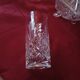 Small baccarat orangeade glass with candy dish.