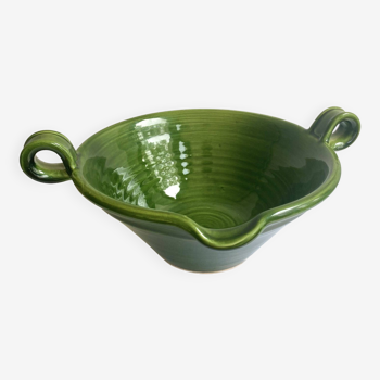 Handle dish, glazed terracotta