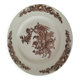 Louis XV model plate with chocolate decoration Clairefontaine Sanejouand & Graves