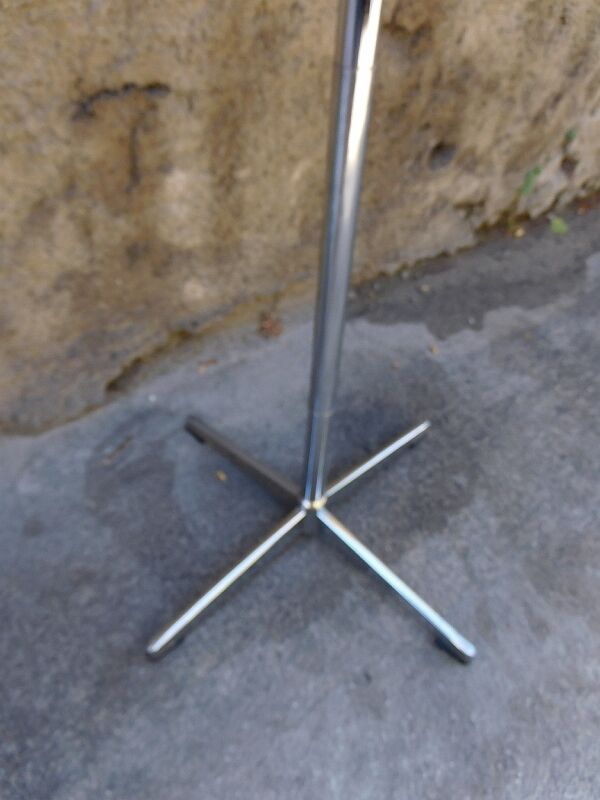 Standing coat rack in metal chrome 1950