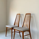 Six Vintage Wooden Dining Chairs Danish From Koefoed Hornslet