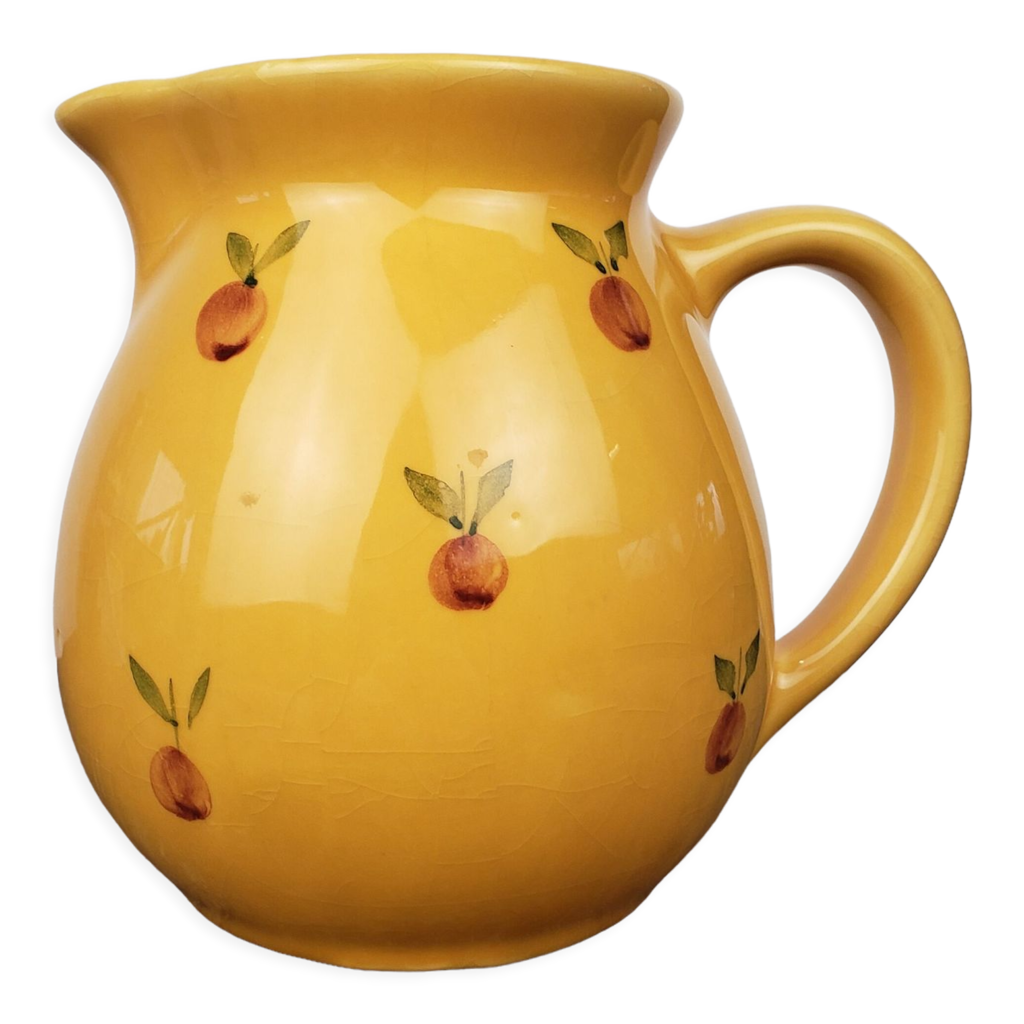 Pichet vintage jaune beurre