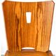 Vintage brutalist pine chairs