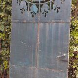 Solid gate, garden iron, H227x110cm, old, exterior door