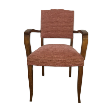 Fauteuil bridge moustache art déco