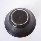 Coupe en céramique flammé noir et vert