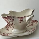 Saucière, porcelaine opaque Gien - service Printemps