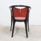 Baumann Diese table and 6 armchairs, Pagnon Pelhaître design, Wenge and red color,