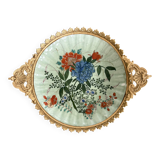 Antique celadon porcelain bowl mounted in gilded bronze, 19th century.