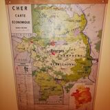Educational wall map 70s