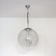 Hanging lamp glass globe by doria, 1970s