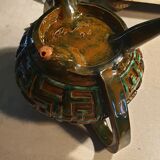 Terracotta teapot signed