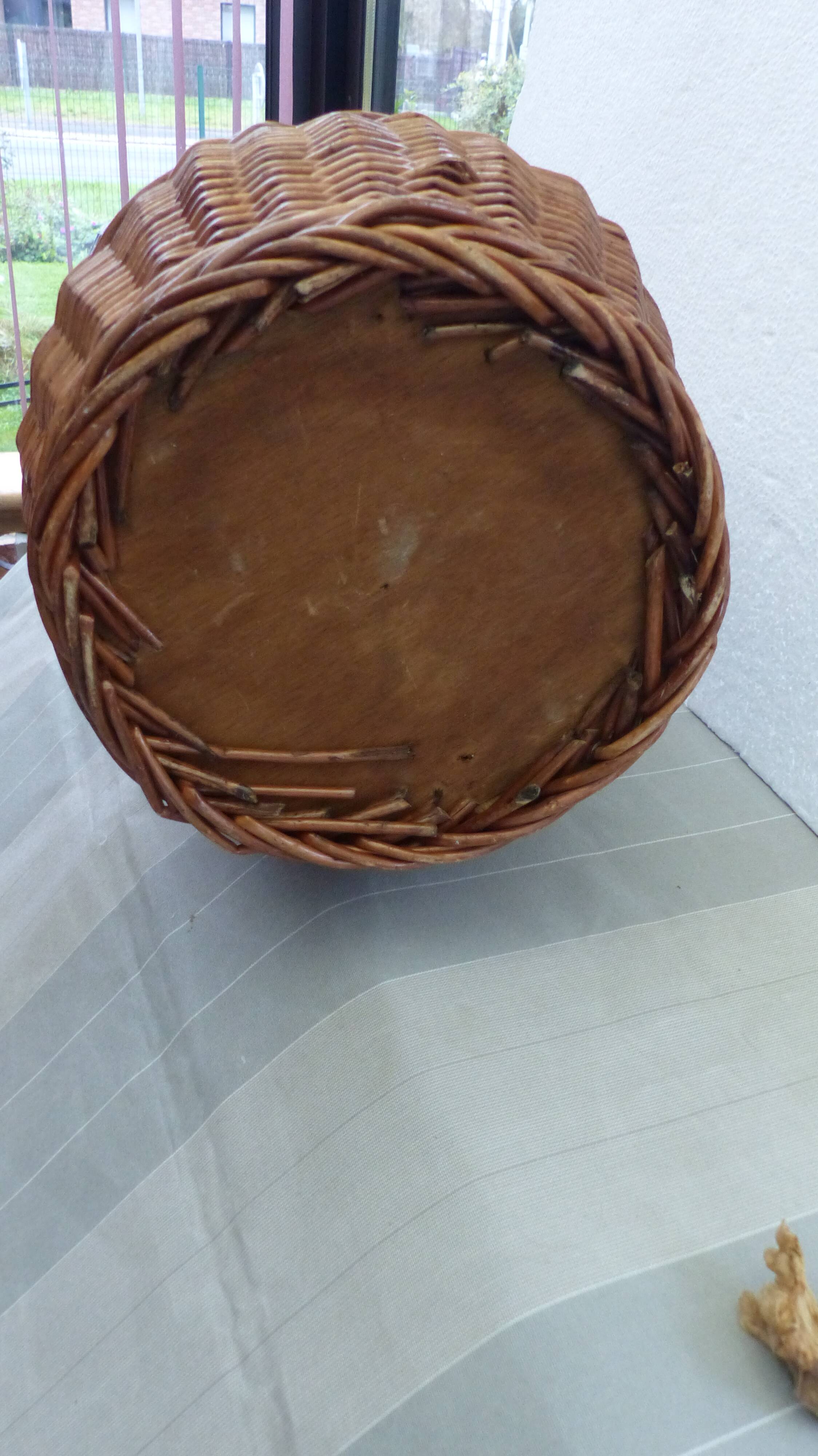 old wicker basket