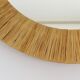 Mid-century Round Wall Mirror Italian Riviera in Raffia with a Bast Frame, 1950s