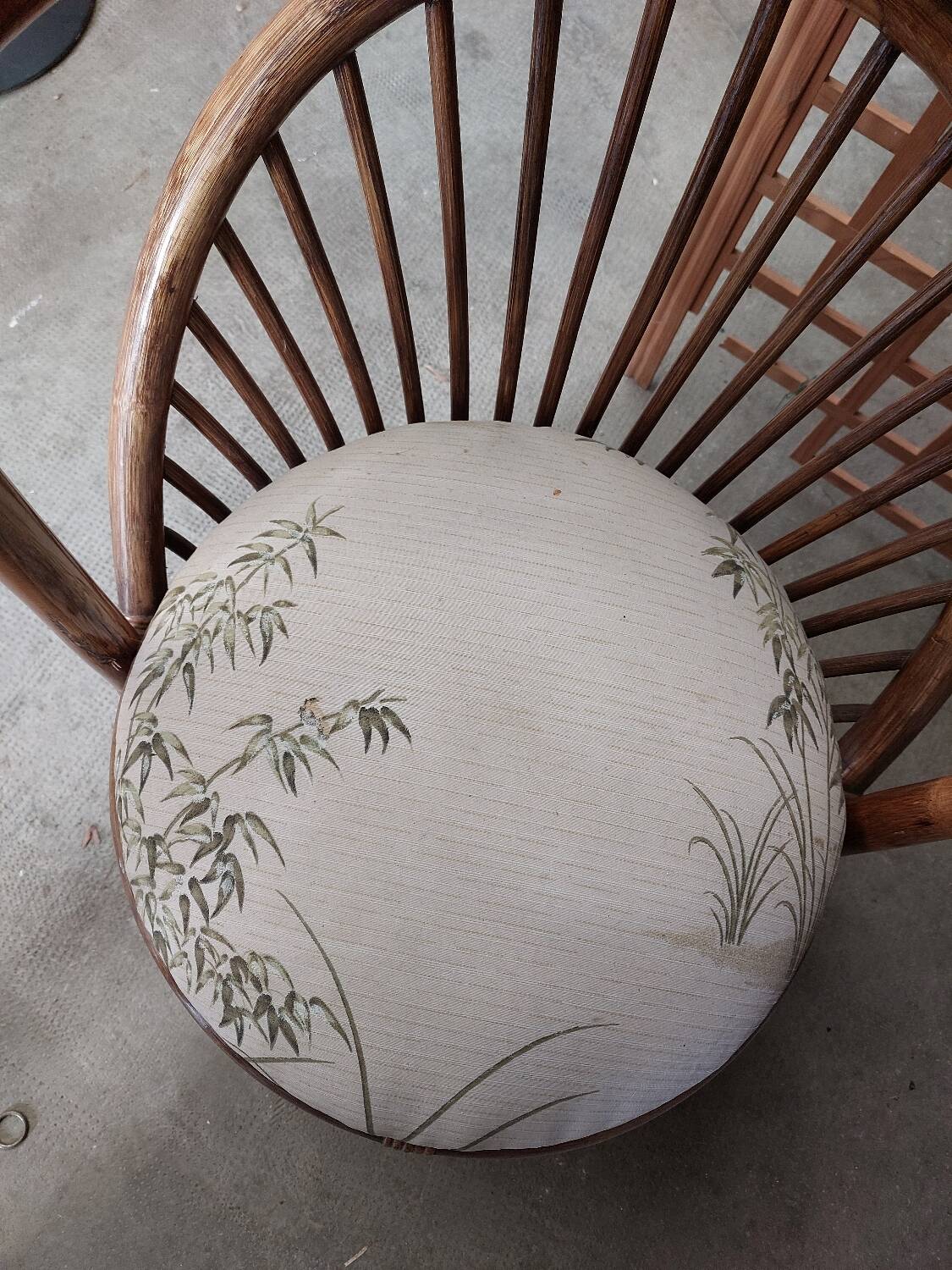 Vintage rattan garden furniture