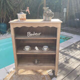 Bibus shelving practical console!! Raw walnut/ adjustable shelves