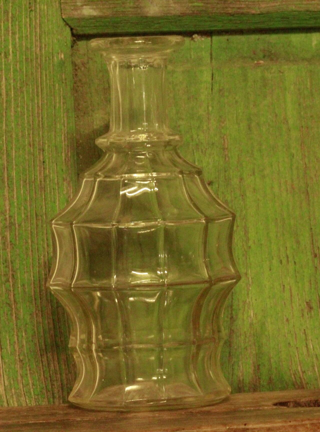 Old glass carafe