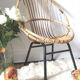 Vintage rattan child armchair